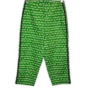 Bernie Dexter bee print pinup retro rockability pedal pusher Capri pants small